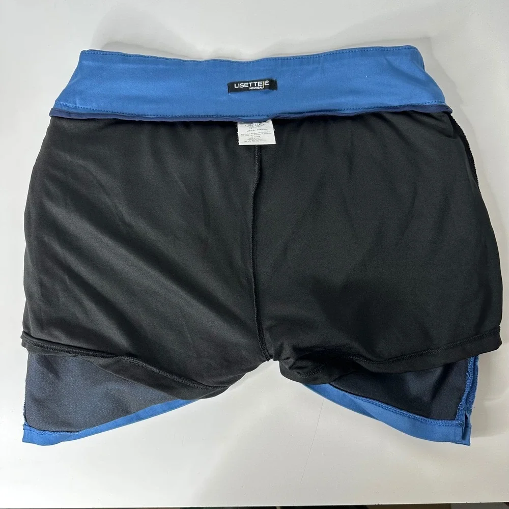 Lisette‎ L Montreal Stretch Skort Blue Pull On Skirt Shorts Golf Resort Size 12
